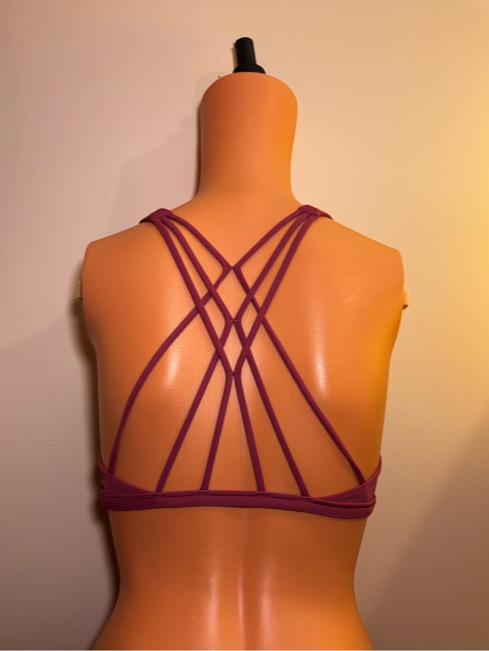 CRZ YOGA Purple Crisscross Back Bralette